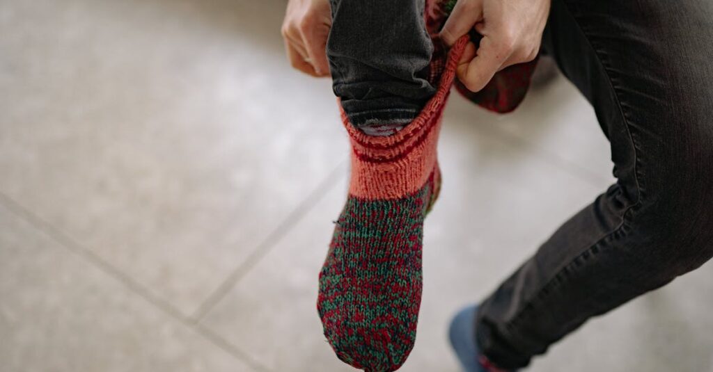 まるでこたつソックスの快適な履き心地と暖かさを表現したイメージ画像